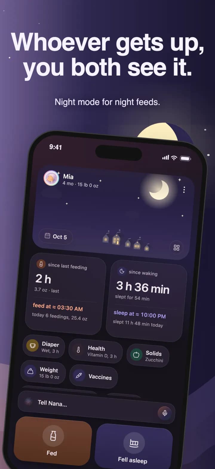 Night mode: the same buttons in the dark theme